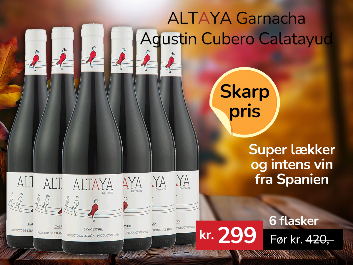 ALTAYA Garnacha Agustin Cubero Calatayud - KASSEKØB 6 FLASKER ALTAYA Garnacha Agustin Cubero Calatayud - KASSEKØB 6 FLASKER